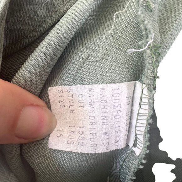 Vintage 70s Green High Rise Wide Leg Medium Tall - Picture 4 of 14